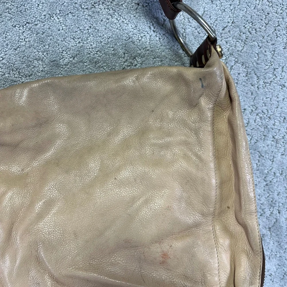 VINTAGE Marino Orlandi Bag Italian Geniune Leather Tan‎ Brown Crossbody Shoulder